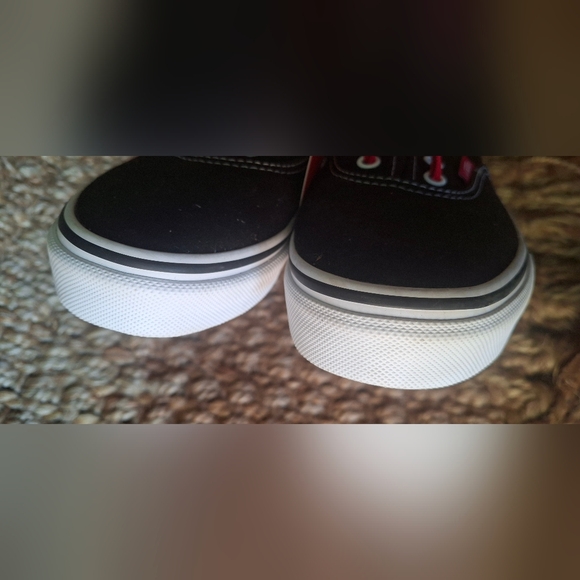 Vans Boy/Girl's Authentic Sketch Sidewall Black/Red Skate Shoes - Size 13 Nwt - Picture 5 of 8